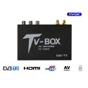 Samochodowy tuner telewizji cyfrowej dvbt/t2 hevc/h.265 usb hdmi av