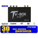 Samochodowy tuner telewizji cyfrowej dvbt/t2 hevc/h.265 usb hdmi av