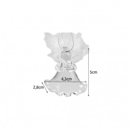 Bombki läbipaistvad- inglikesed 6tk Ruhhy 22497