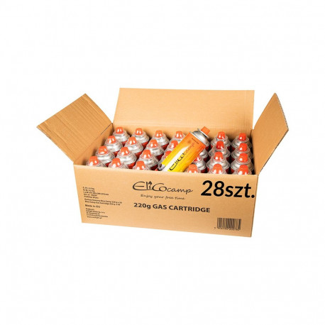 53-178# Gaz uniwersalny elicocamp 220g 28-pak 393ml kartusz