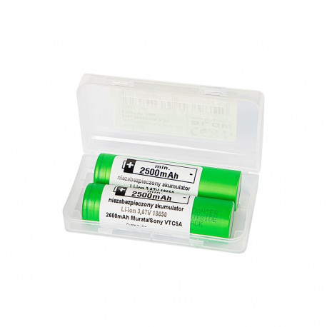 85-616# akumulaator 18650 li-ion 2 tk 2600mah 3,6v Sony/Murata