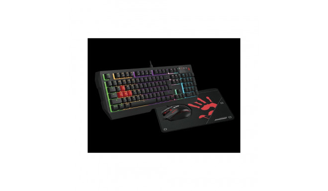 Zestaw klawiatura + mysz + podkładka A4TECH BLOODY USB B1700 Bloody Bundle Set ( B140N +ES7 + BP-50M