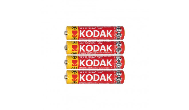 Kodak ZINC Super Heavy Duty AAA LR03, 4 tk. foolium