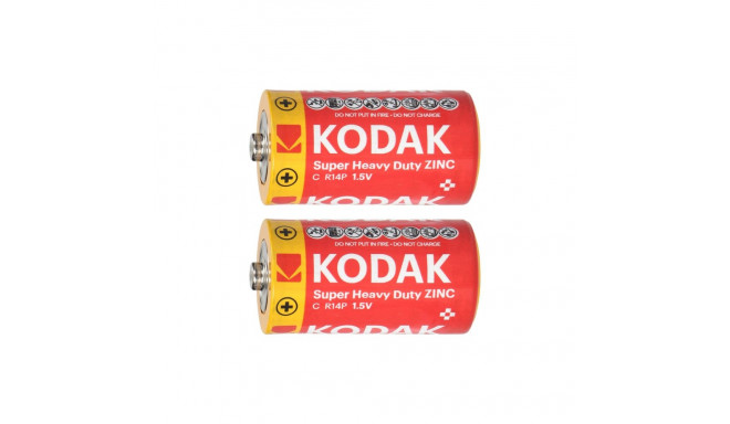Baterie Kodak ZINC super heavy duty C LR14, 2 tk foolium