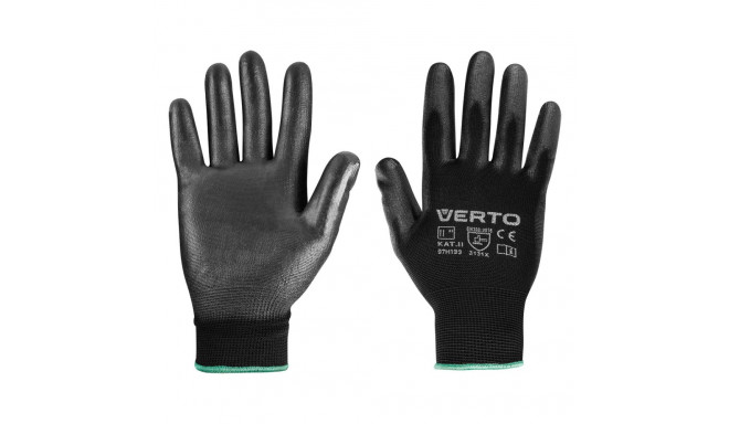 Rękawice ogrodowe pokryte PU, rozmiar 11" (6 tk.)