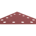 Papier ścierny na rzep K120, trójkątny z 12 otworami, 5szt do szlifierki 59G264