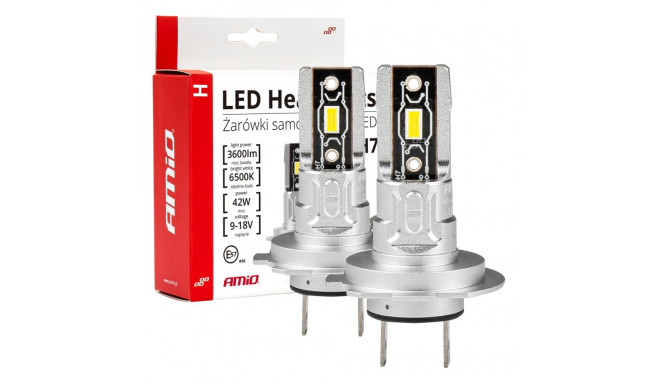 Żarówki samochodowe led seria h-mini h7 h18 6500k canbus amio-03332