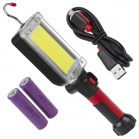 Magnetiline COB töövalgusti Maclean, 2x1200mAh, 700lm, USB Type-C/Micro USB, MCE307