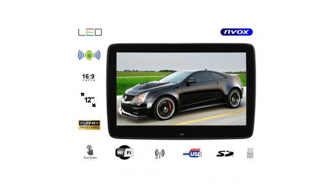 Auto peatugi monitor, mis on pühendatud Mercedes Benzile, 12-tolline LED Full HD Android süsteemiga,