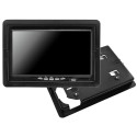 Nvox ahm607 dual monitor samochodowy wolnostojący lcd 7cali cali ahd/hd 4pin z ramką 12/24v