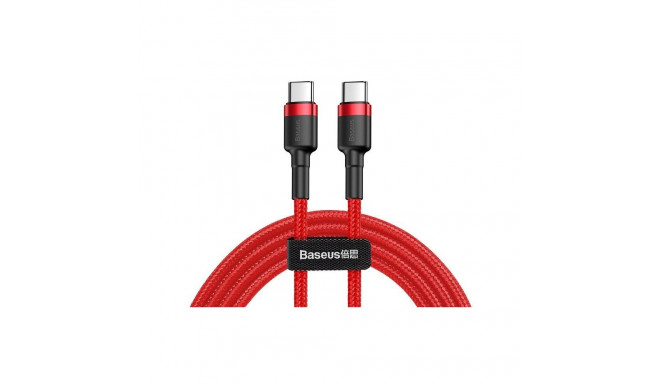 BASEUS Kabel USB-C - USB-C 2,0m Cafule PD 2.0 QC 3.0 60W (CATKLF-H09) Red