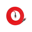 BASEUS Kabel USB-C - USB-C 2,0m Cafule PD 2.0 QC 3.0 60W (CATKLF-H09) Red