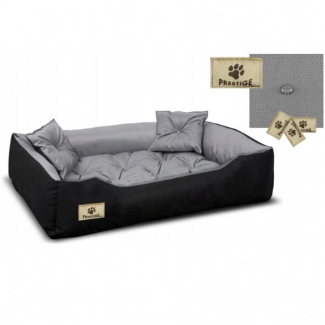 Prestige lemmikvoodi koerale, kassile 115x90 / 130x105cm hall-must
