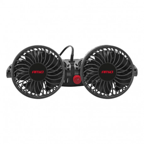 autoventilaator peatugedele usb-laadijaga 12V amio-03009
