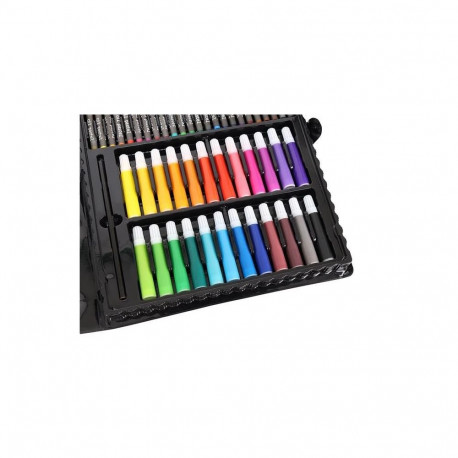 maalimiskomplekt kohvris 168 tk must