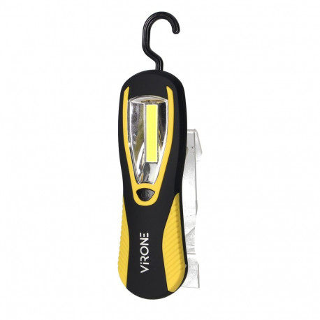 töökoja LED COB 3W taskulamp, 200 lm, 3 x AA, magnet, konks