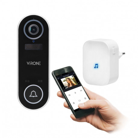 LAYO juhtmevaba Full HD videokell WiFi ja võrguvastuvõtjaga, IP65, suhtlus nutitelefoniga rakenduse 