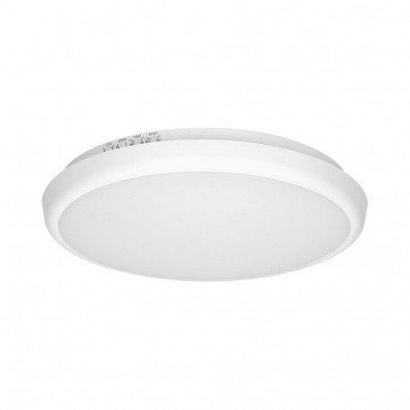 CERS LED 16W, plafon mikrolaine liikumisanduriga, 1300 lm, IP65, 4000K, piimjas polükarbonaat, valge