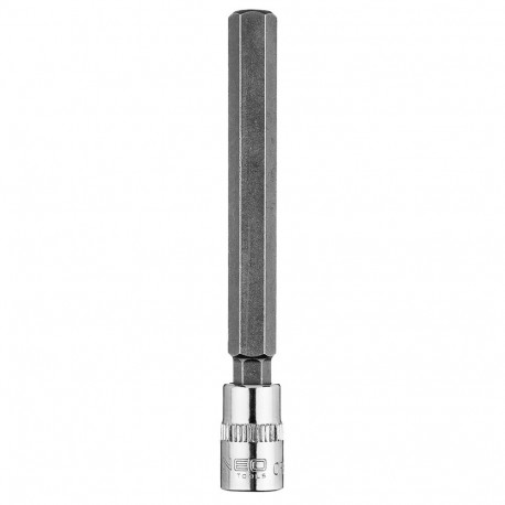 kuusnurkne H8 otsik 1/4" padrunil, pikk, 87 mm (3 tk.)