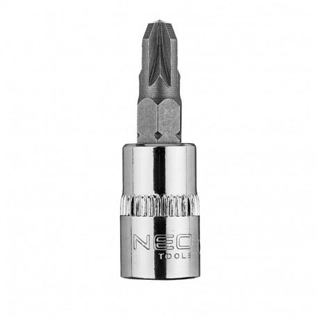 Końcówka wkrętakowa PZ3 na nasadce 1/4", krótka, 37 mm (5 tk.)