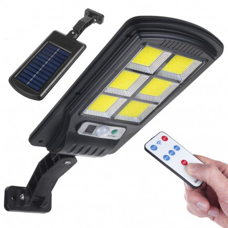 Solarna lampa uliczna LED z czujnikiem ruchu i pilotem Maclean IP54, 4W, 400lm, 6500K, Li-ion 1200 m