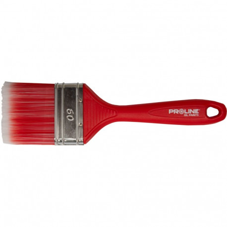 Pędzel płaski standard 60mm,rączka plastik,olej,proline