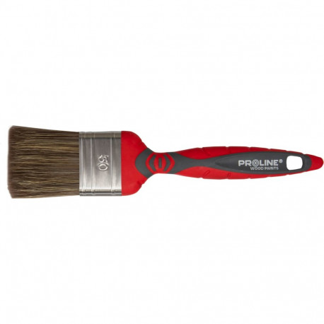 Pędzel płaski premium 80mm,rączka 2k-tpr,ss,do drew.,proline