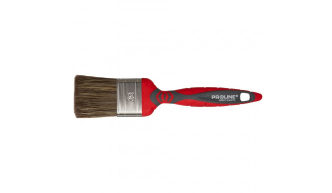 Pędzel płaski premium 50mm,rączka 2k-tpr,ss,do drew.,proline