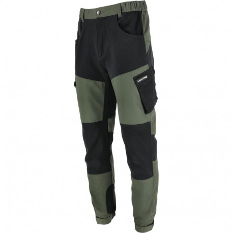 Püksid stretch-elementidega rohe-mustad, "3XL"