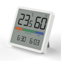 Termometr/higrometr z funkcją zegara i daty, GreenBlue, bateria CR2032, zakres temp. -9.9 st. C do +