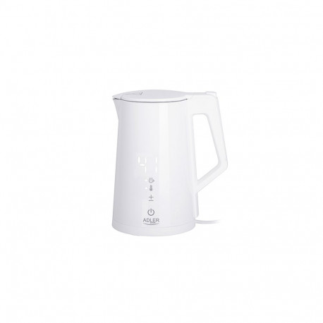 AD 1345 valge LED-ekraaniga elektriline veekeetja temperatuuriregulaatoriga 1,7l Strix