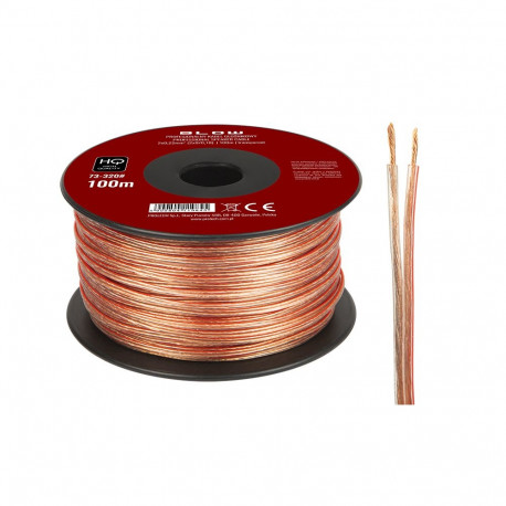 73-320# kõlarikaabel 2x0,22mm läbipaistev