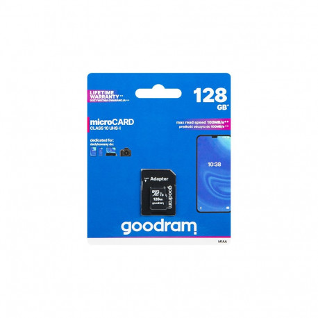 66-279# microsdxc kaart 128gb+adapter sd cl10 goodram uhs-i