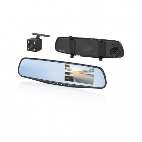 78-528# Rejestrator video blackbox dvr f600blow lusterko ekran 4,5" + kamera cofania