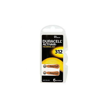 Duracell kuuldeaparaadi patareid da-312 6tk 3857#