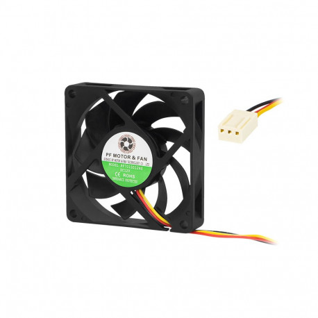 85-700# ventilaator 70x15mm 12v liuglaagritega 3-juhtmeline