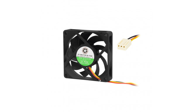 85-700# ventilaator 70x15mm 12v liuglaagritega 3-juhtmeline