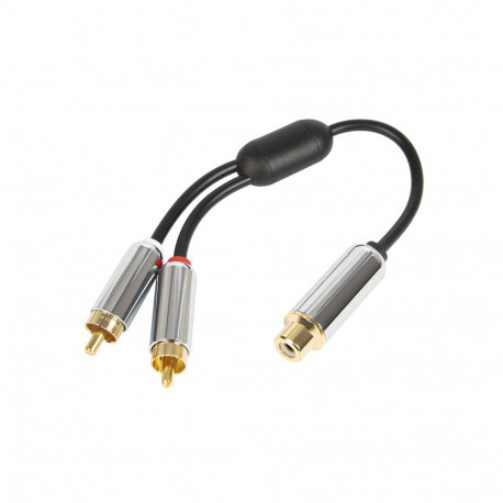 91-231# RCA harukarp: pesa-2pistik metall juhtmega 15 cm