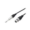 4363# Przyłącze wtyk 6,3mn-wtyk mikrofonowy xlr 10m
