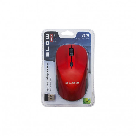 Blow juhtmevaba optiline hiir mb-10 84-003#, punane