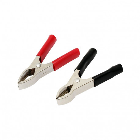 96-704# krokodillid 30a must/punane komplekt (50 tk.)