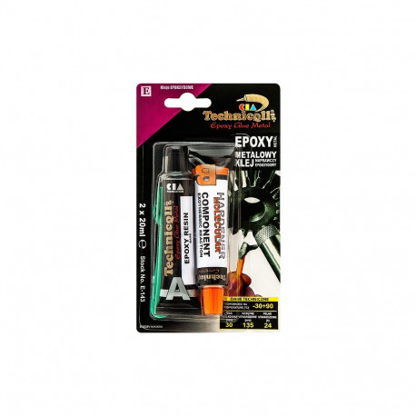 3384# Klej epoxydowy metalowy 2x20ml technicqll