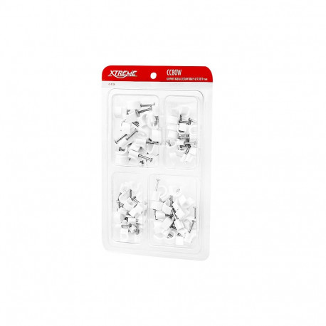 41-412# Uchwyt kabla zestaw biały 6,7,8,9mm cc80w (5 tk.)