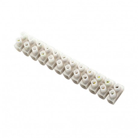 40-707# elektriline klemmliist 12 pola r= 25mm2 valge (10 tk.)