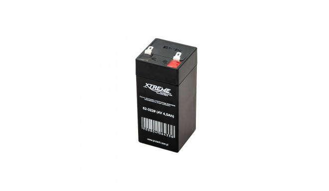 82-322# geelakuga akumulaator 4v 4,5ah xtreme 101x48x49_4,8