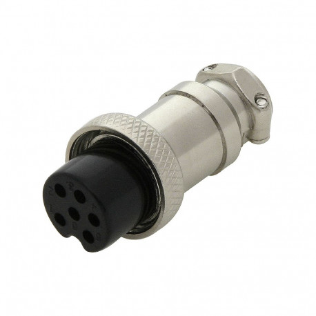 20-095# 6-pinine CB mikrofoni pistik kaablile (5 tk.)