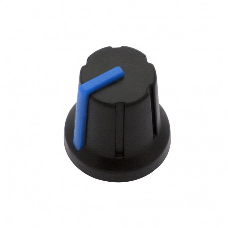 8653# Gałka pot n-1 oś 6mm niebieska 16mm (20 tk.)