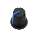 8653# Gałka pot n-1 oś 6mm niebieska 16mm (20 tk.)