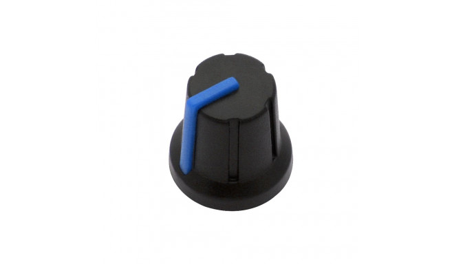8653# Gałka pot n-1 oś 6mm niebieska 16mm (20 tk.)