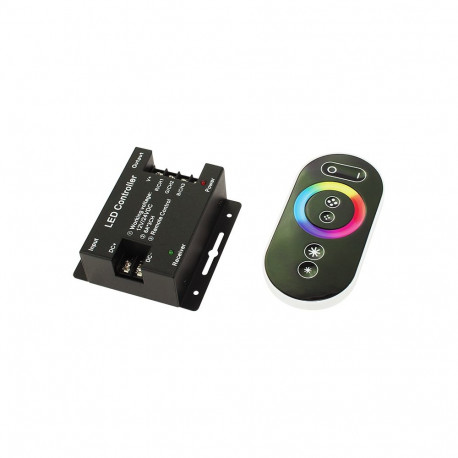 Led-ribade kontroller 70-939# puutetundlik RF-puldiga rgb, must